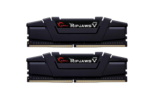 G.SKILL RipjawsV Series DDR4 RAM (XMP) 32GB (2x16GB) 3600MT/s CL16-19-19-39 1.35V Intel AMD Desktop Computer Memory U-DIMM - Black (F4-3600C16D-32GVKC)