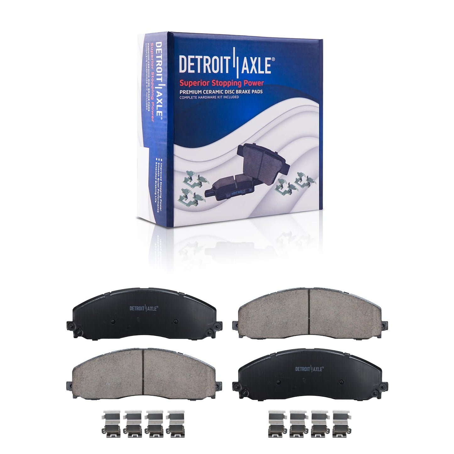 Detroit Axle - Kit de freno delantero para Chrysler 200 Sebring Dodge Avenger Caliber Jeep Compass Patriot Rotores de freno de cerámica Reemplazo de pastillas de freno : rotores delanteros de 11.57