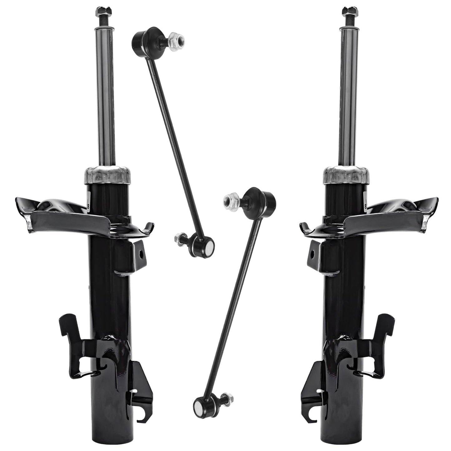 Detroit Axle - Rear Shock Absorbers for 2007-2024 Chevrolet Silverado 1500 | GMC Sierra 1500, 2pc Rear Shock Absorbers Assembly Pair Replacement