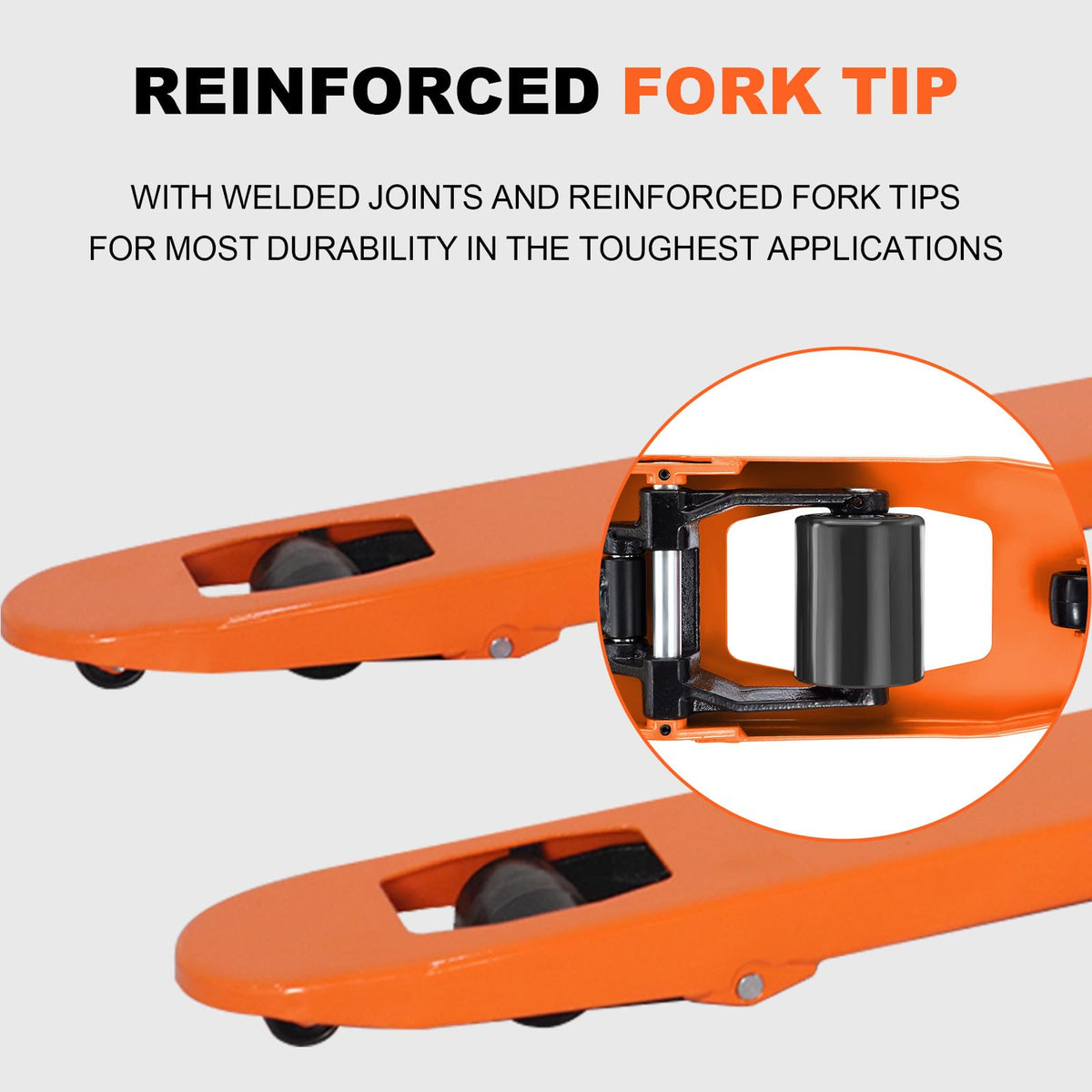 Pallet Jack, 6600 Lb. Capacity 27 x 48 Forks Mannual Pallet Truck, Hand Trucks with Replacement Load Wheels