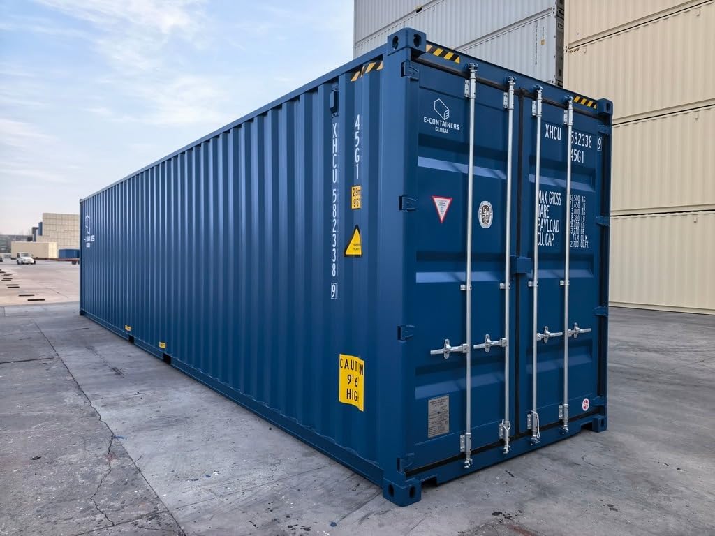 Industrial-Grade High Cube Shipping Container - New for Secure Transport, Spacious Storage, and Versatile Construction Solutions | Robust Metal Container for Shipping, Warehousing (40FT HC)