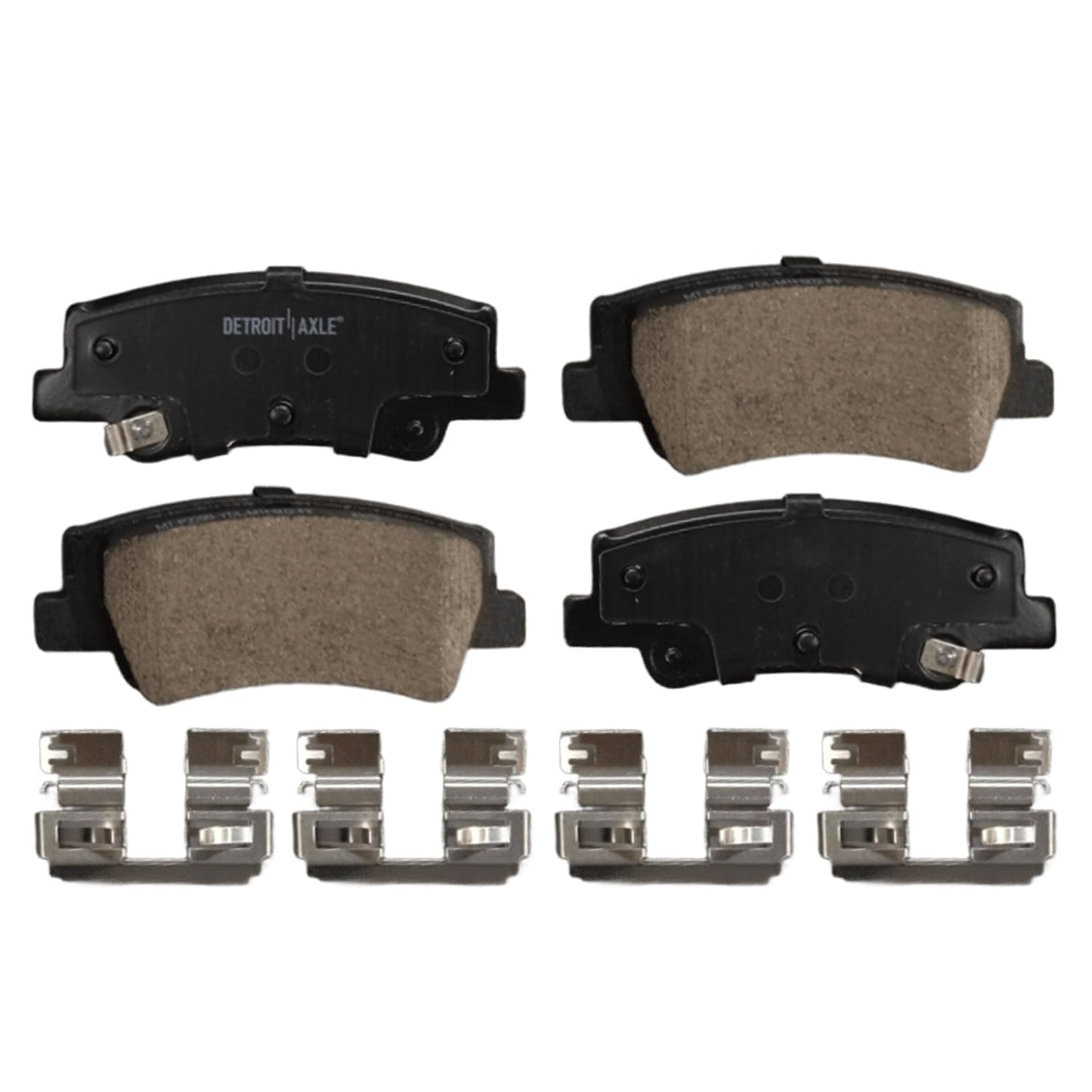 Detroit Axle - 6pc Rear Brake Kit for 2005-2016 Honda CR-V 2010-2018 RDX 2010 2011 2012 2013 2014 2015 2016 Disc Brake Rotors Ceramic Brakes Pads Replacement