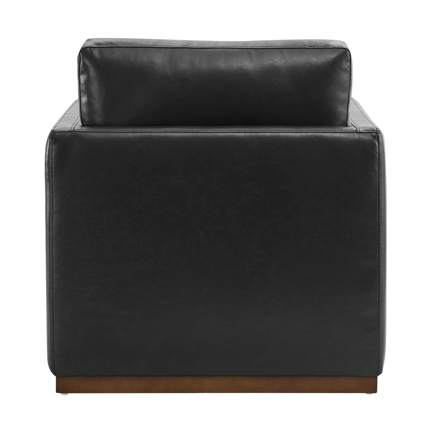 CHITA Genuine Leather Swivel Accent Chair, FSC Certified Mid Century Modern Arm Chair for Living Room and Bedroom, Fully Assembled, Saddle