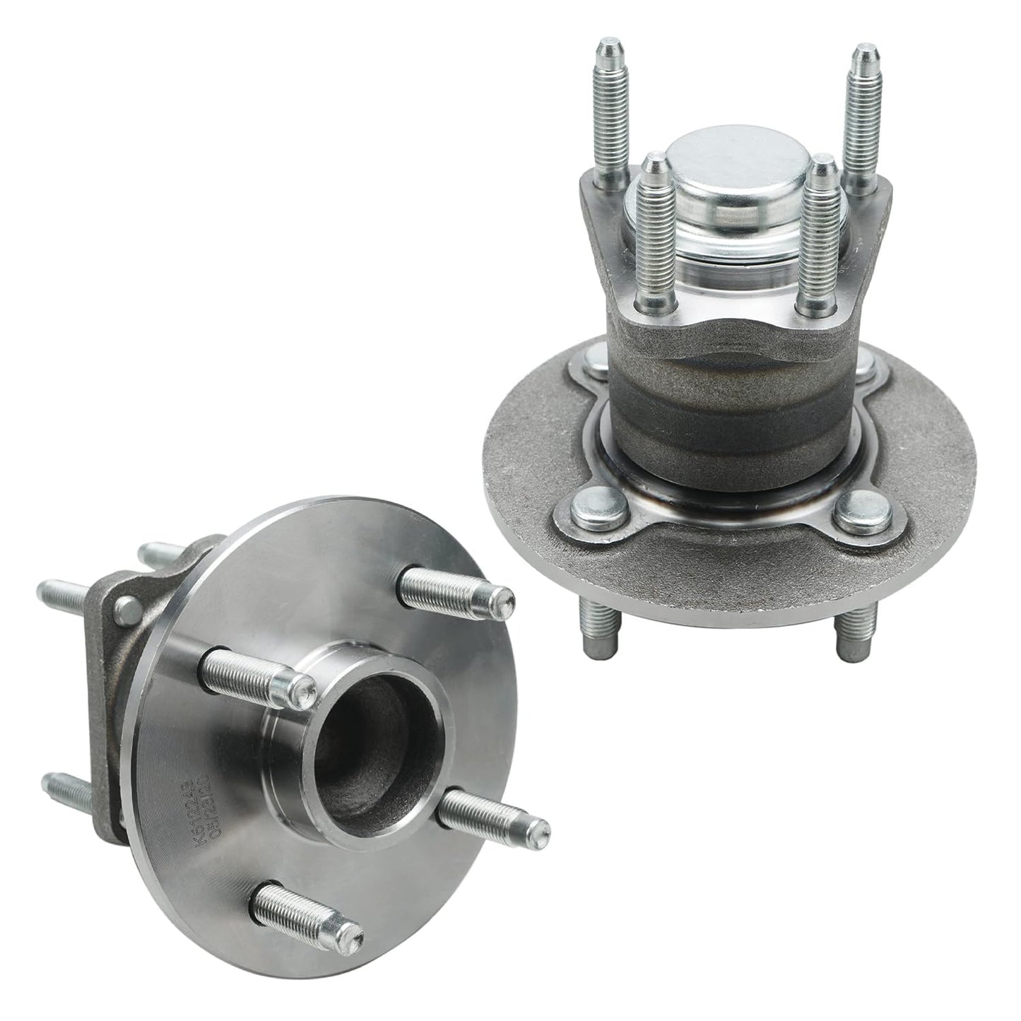 Detroit Axle - 2pc Front Wheel Bearing Hubs for 00-13 Chevy Impala Monte Carlo, 97-08 Pontiac Grand Prix, 06-11 DTS, 05-09 Buick Lacrosse, 06-11 Lucerne, 00-05 Lesabre, Pair Wheel Bearings and Hubs