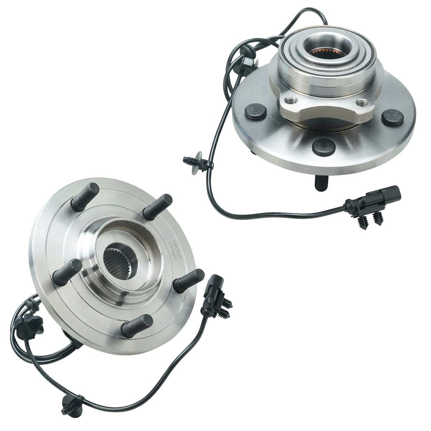 Detroit Axle - 2pc Front Wheel Bearing Hubs for 00-13 Chevy Impala Monte Carlo, 97-08 Pontiac Grand Prix, 06-11 DTS, 05-09 Buick Lacrosse, 06-11 Lucerne, 00-05 Lesabre, Pair Wheel Bearings and Hubs