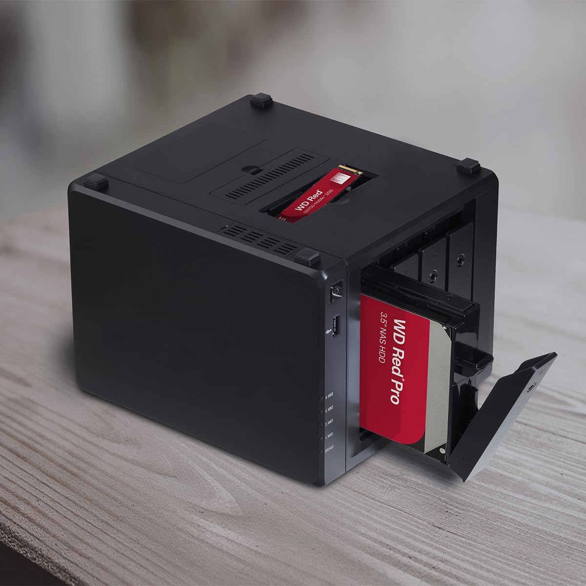 Western Digital 8TB WD Red Plus NAS Internal Hard Drive HDD - 5640 RPM, SATA 6 Gb/s, CMR, 256 MB Cache, 3.5" - WD80EFPX
