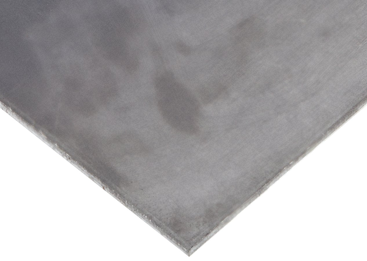 A36 Carbon Steel Sheet, Unpolished (Mill) Finish, Hot Rolled, ASTM A36, 0.25" Thickness, 24" Width, 24" Length, OnlineMetals