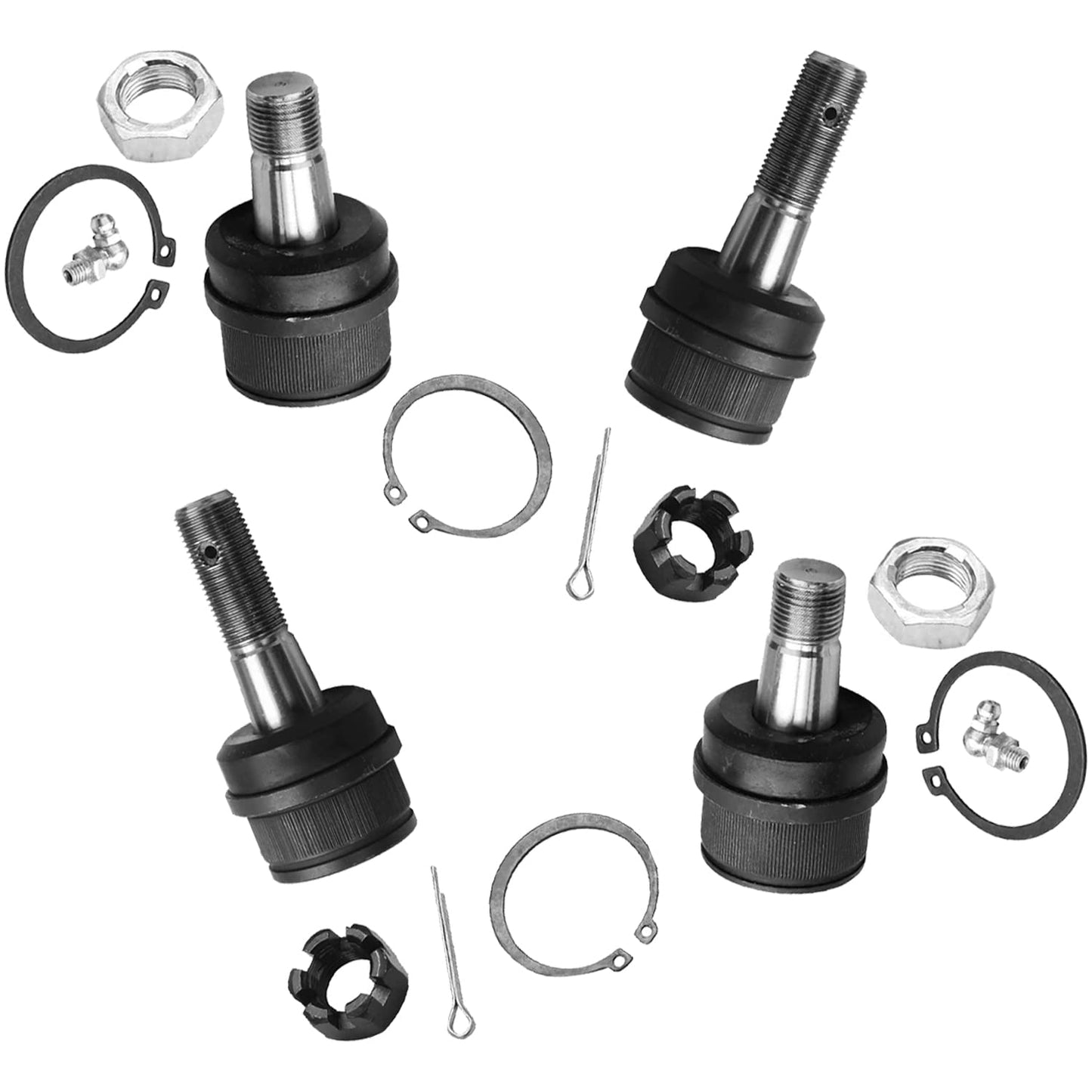 Detroit Axle - 4WD Front 4pc Ball Joints for Ford F-250 F-350 F-450 F-550 Excursion, 4 Upper & Lower Ball Joints Replacement