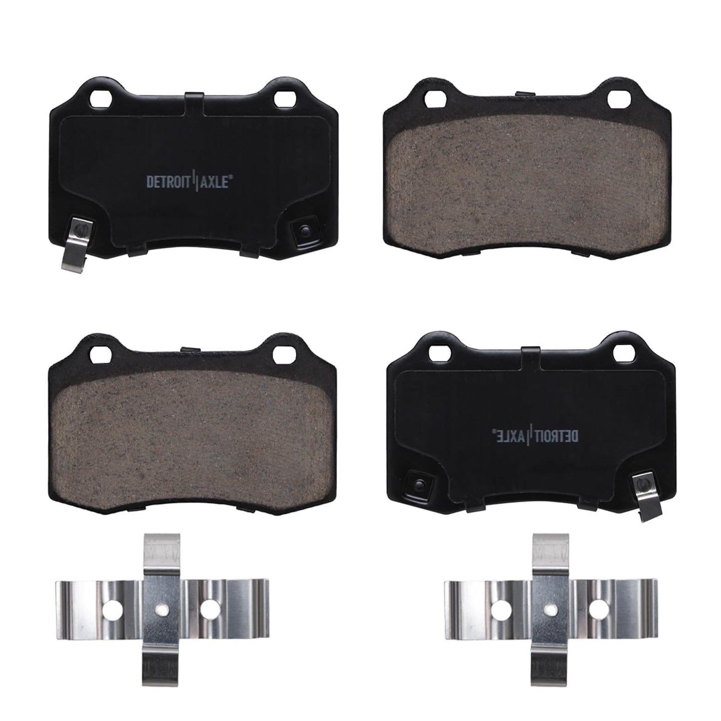 Detroit Axle - Brake Kit for Dodge Avenger Caliber Jeep Patriot Compass Chrysler 200 Sebring Replacement Disc Brake Rotors Ceramic Brakes Pads 5 Lugs: 11.57" inch Front and 10.31" inch Rear Rotors