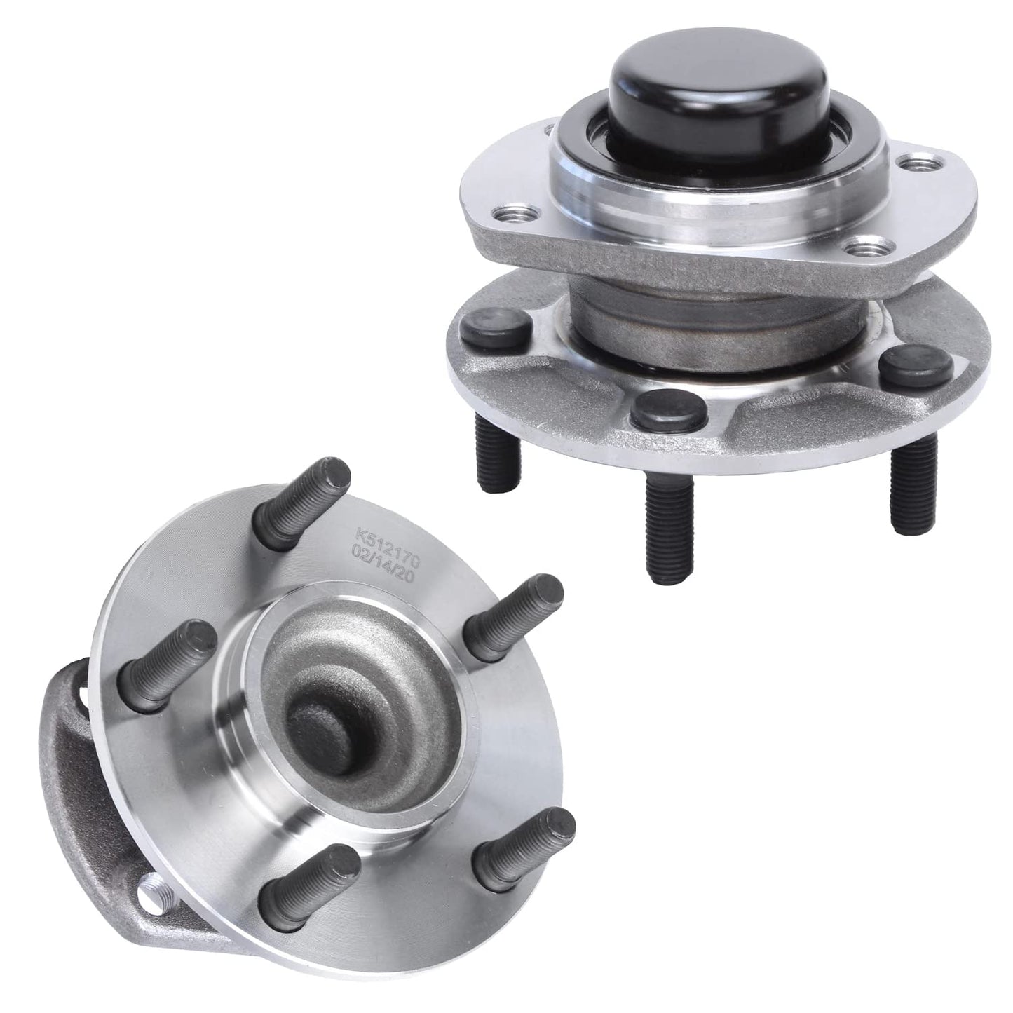 Detroit Axle - Pair 2WD Front Wheel Bearing Hub Assembly for 99-06 Chevy Silverado Sierra 1500, 00-06 Suburban 1500 Tahoe Yukon GMC Yukon XL 1500, 02-06 Cadillac Escalade 6 Lugs [with ABS]