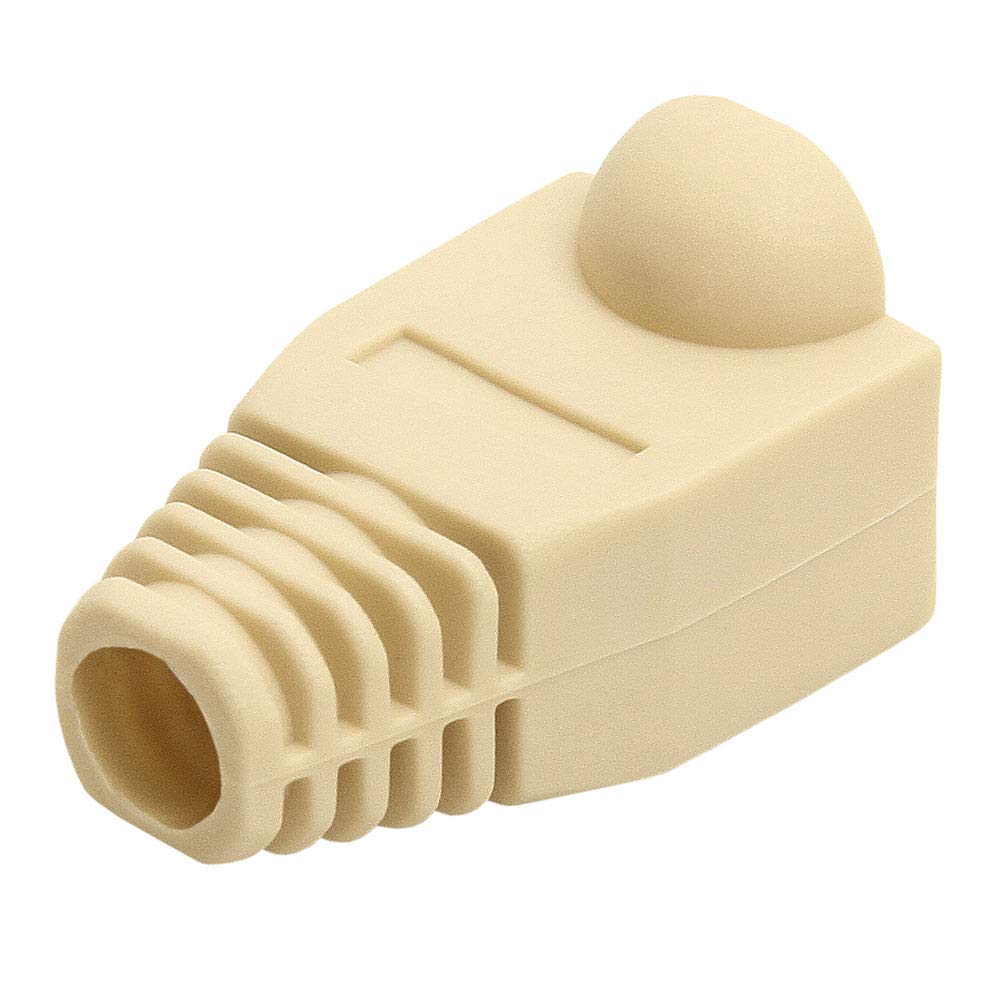 Cmple RJ-45 Strain Relief Boots for CAT5/5E/6 Ethernet LAN Cable Connector Cover Color Blue (Pack of 50)