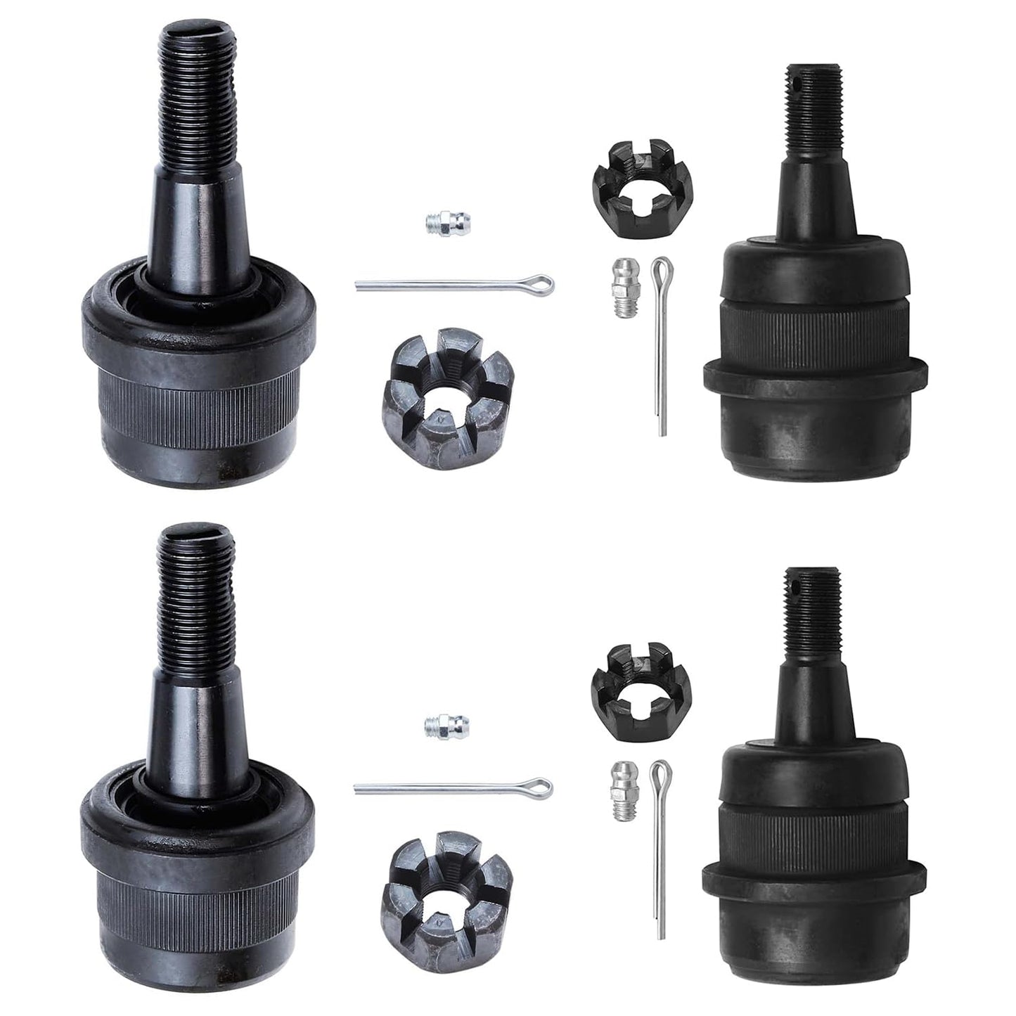 Detroit Axle - 4WD Front 4pc Ball Joints for Ford F-250 F-350 F-450 F-550 Excursion, 4 Upper & Lower Ball Joints Replacement