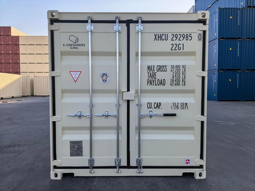 EContainers New 20FT Shipping Container for Sale | One-Trip Dry Cargo Container for Storage, Logistics & Construction Use
