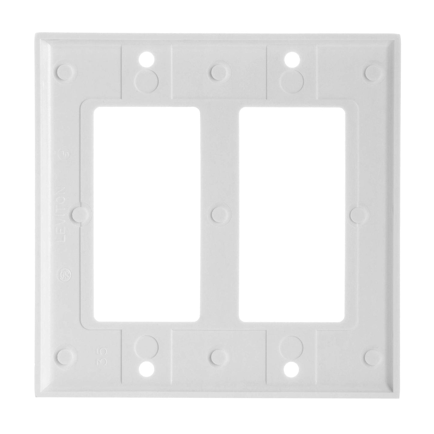 Cmple - Decorator Wall Plate Insert 1-Gang Decorative Single Gang Faceplate Standard Jack Wall Plate Keystone - 3-Port