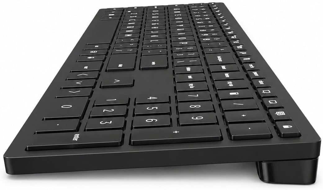 HP 710 Wireless Keyboard and Mouse Combo, Slim Design with Silent Keys, 2.4GHz Lag-Free Connection, Multi-OS Compatible (Windows, Mac, Chrome) Black
