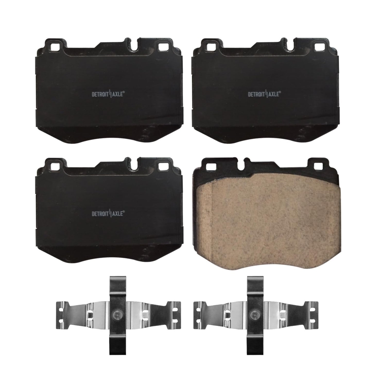Detroit Axle - Brake Kit for 07-11 Toyota Camry 08-12 Avalon 07-12 Lexus ES350 Replacement 2008 2009 2010 2011, 11.65" inch Front and 11.06" inch Rear Disc Brake Rotors and Ceramic Brakes Pads