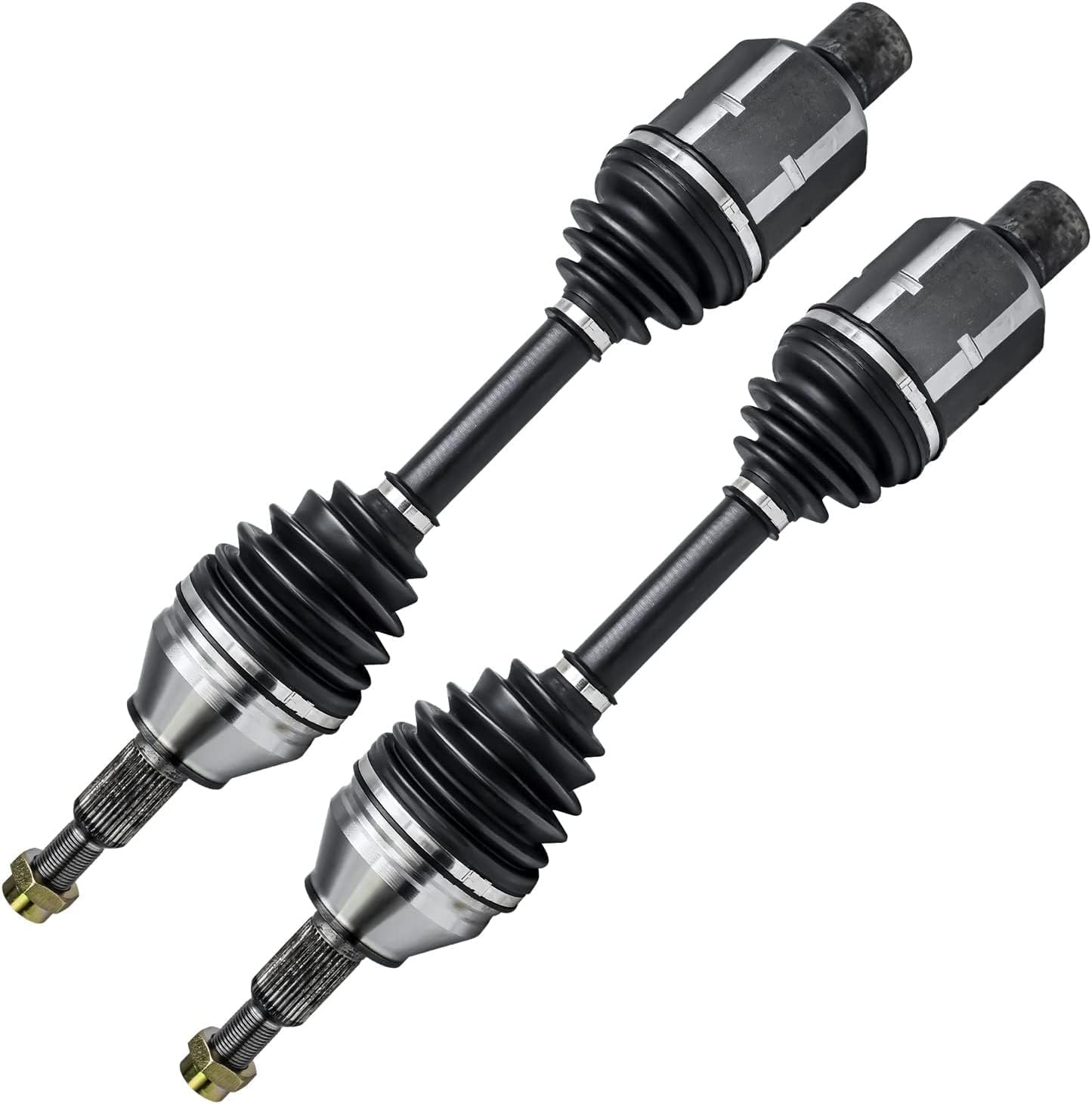 Detroit Axle - 4WD 2 Front CV Axle Shafts for 2007-2020 Chevy Silverado 1500 GMC Sierra Suburban Yukon XL 1500 Tahoe Avalanche Escalade ESV EXT 6 Lugs CV Axle Shafts Assembly Pair Replacement