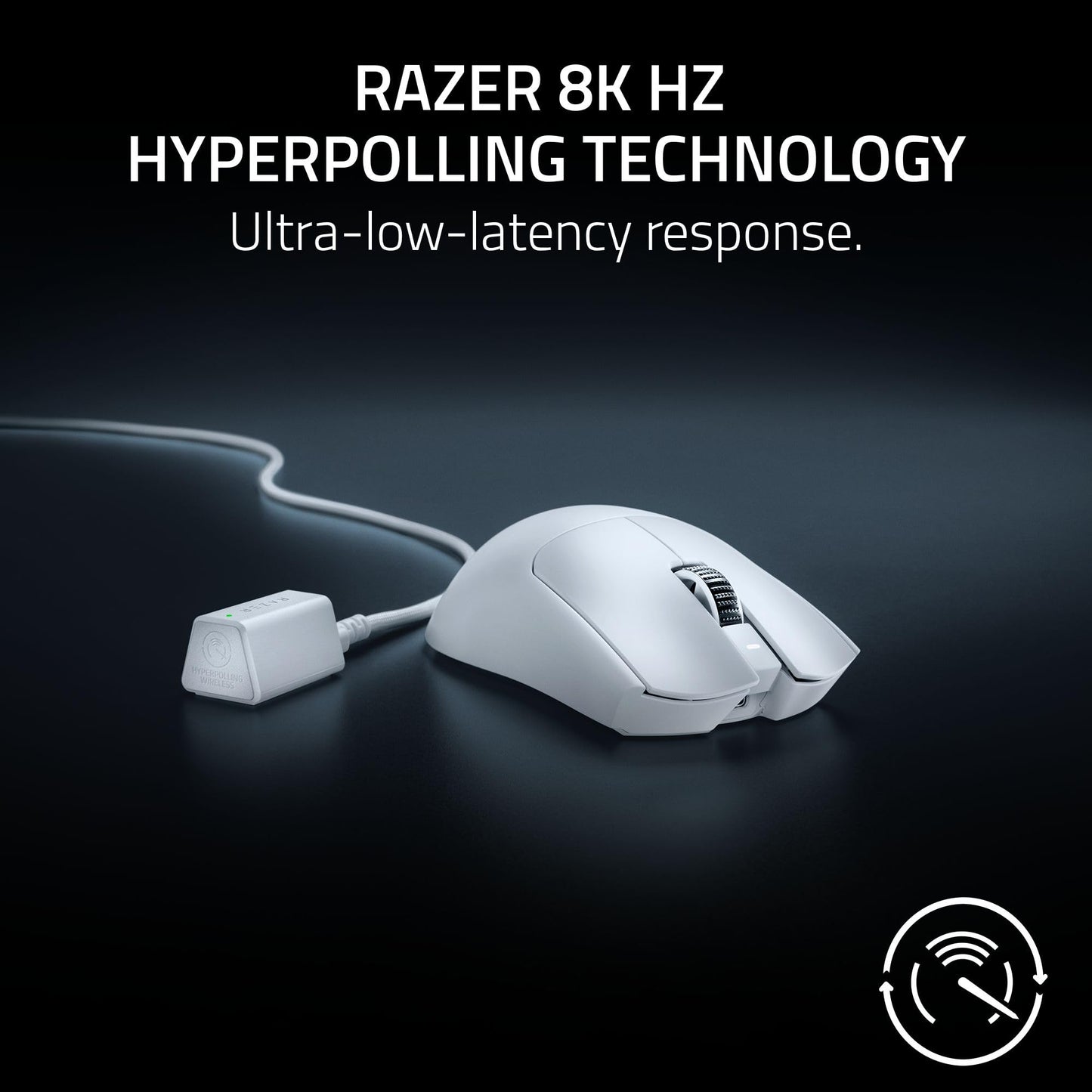 Razer Viper V3 Pro Wireless Esports Gaming Mouse: Symmetrical - 54g Lightweight - 8K Polling - 35K DPI Optical Sensor - Gen3 Optical Switches - 8 Programmable Buttons - 95 Hr Battery - Black