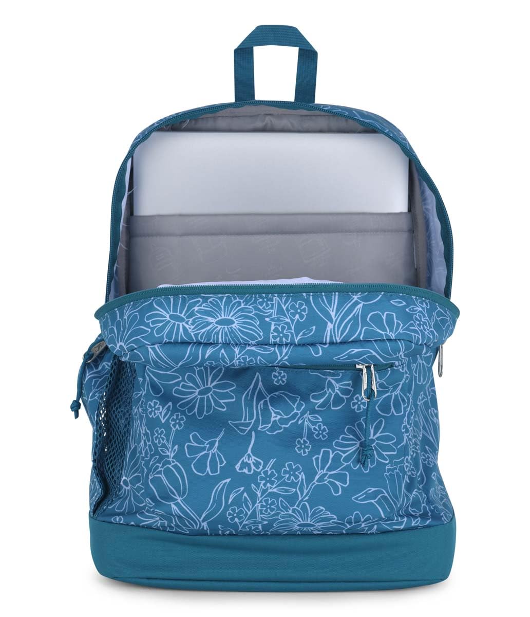 JanSport Cross Town Plus Backpack - Large Main Compartment, Side Water Bottle Pocket, 15-Inch Padded Laptop Sleeve - Black