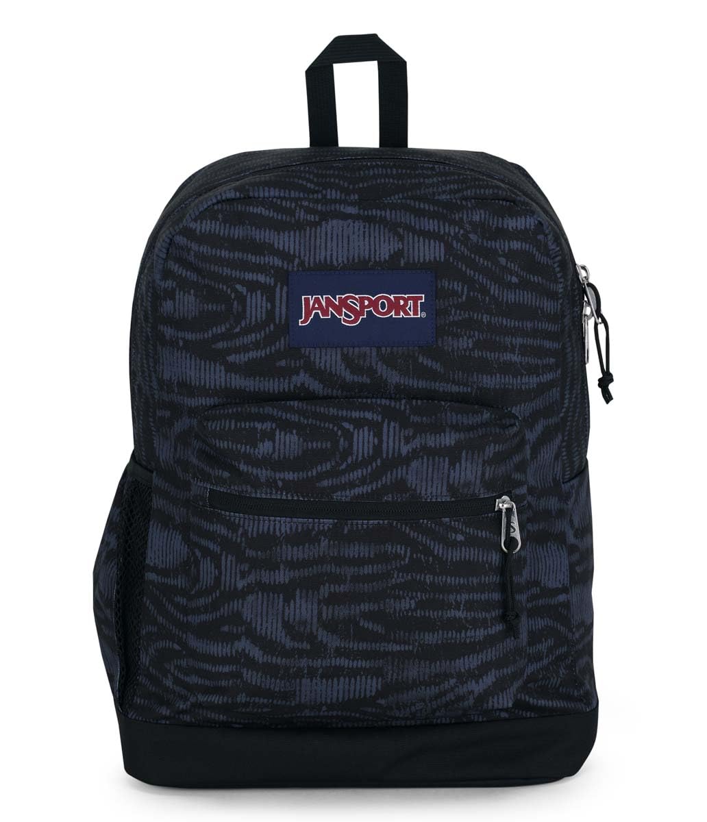 JanSport Cross Town Plus Backpack - Large Main Compartment, Side Water Bottle Pocket, 15-Inch Padded Laptop Sleeve - Black
