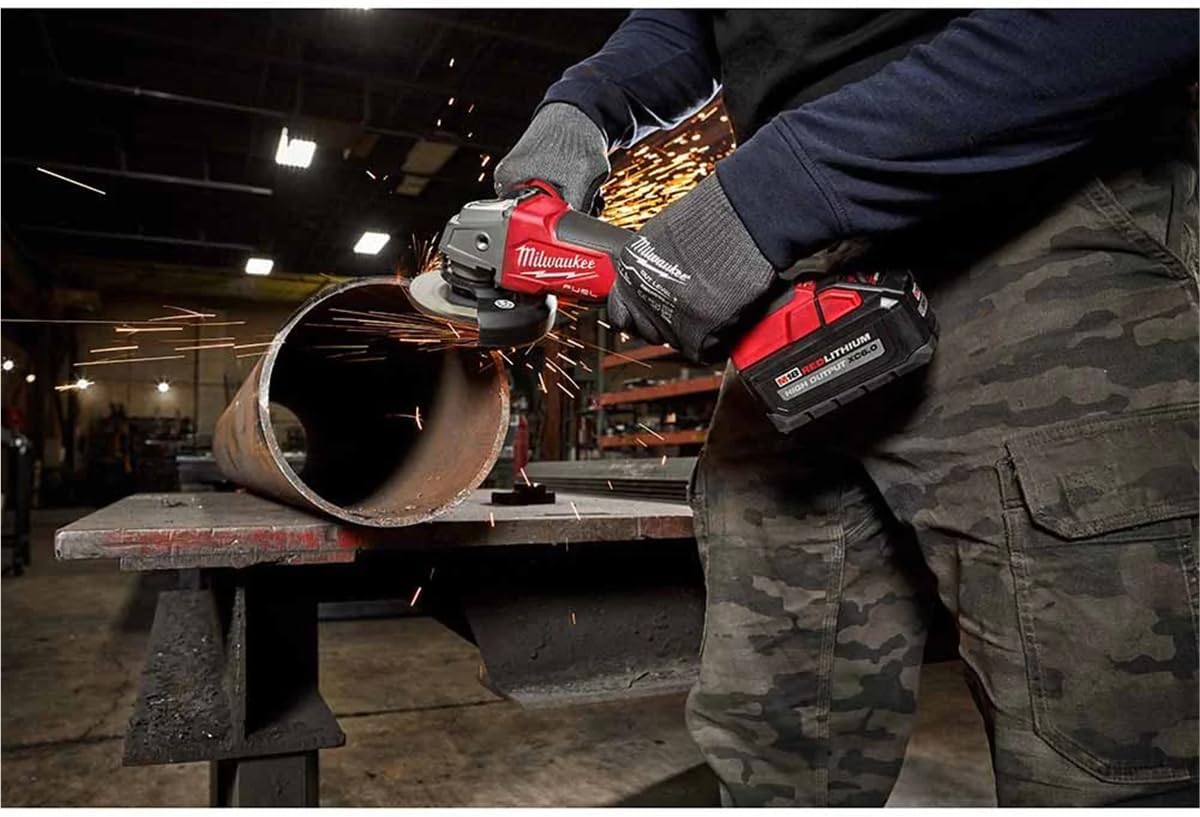 Milwaukee 2880-20 M18 Fuel Brushless Lithium-Ion 4-1/2 in. / 5 in. Cordless Small Angle Grinder with No-Lock Paddle Switch (Tool Only)