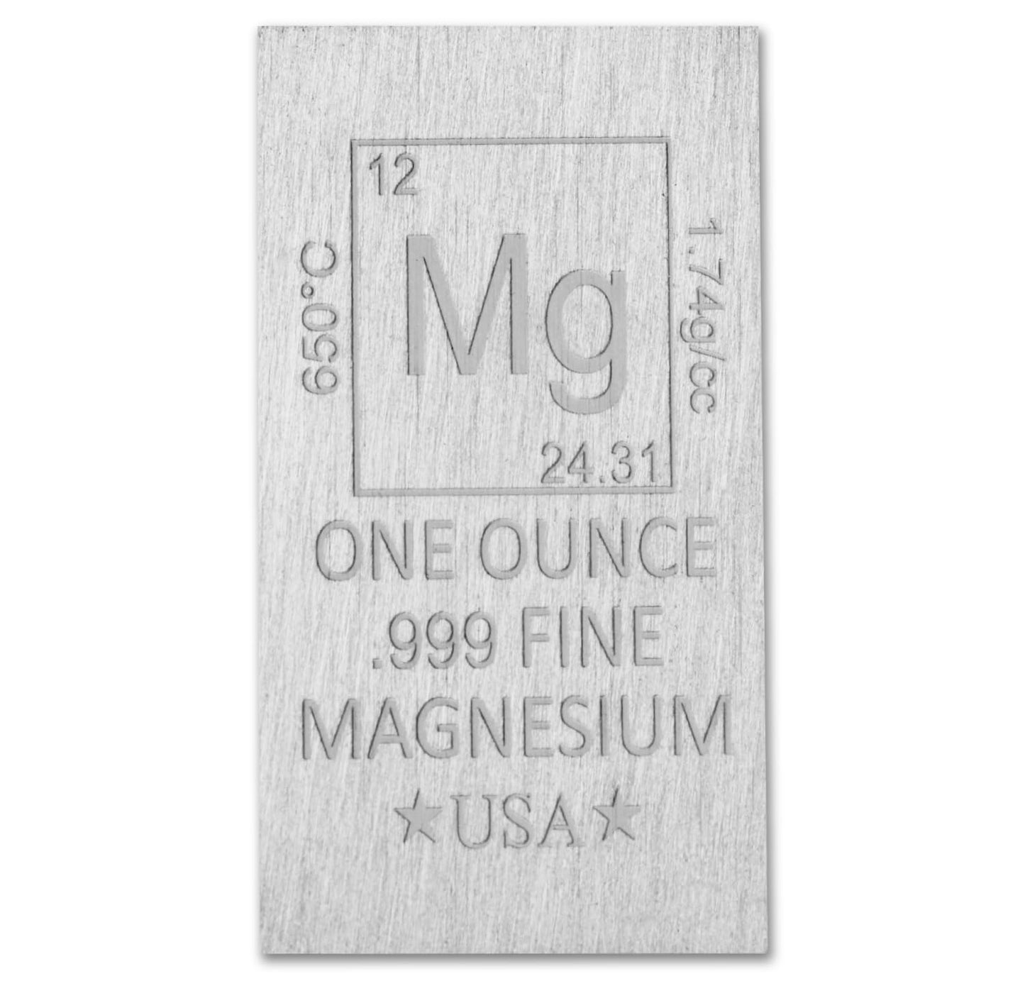 1 oz Silver Plated Bar (Flat Style) .999 Pure Paperweight - Element Design with Certificate of Authenticity