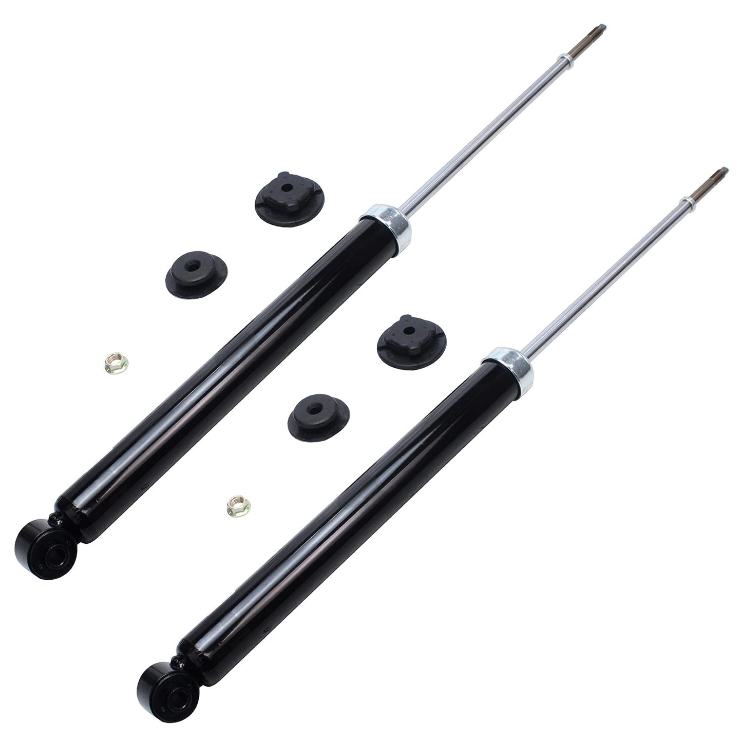 Detroit Axle - Rear Shock Absorbers for 2007-2024 Chevrolet Silverado 1500 | GMC Sierra 1500, 2pc Rear Shock Absorbers Assembly Pair Replacement