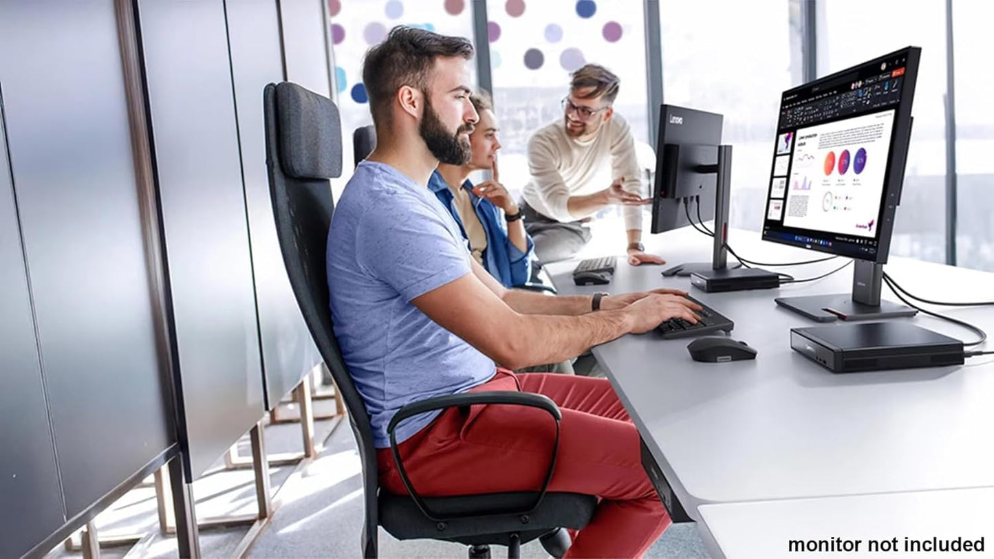 Lenovo ThinkCentre neo 50q Gen 5 Mini Desktop Computer, 6-core Intel Core i3-1315U, 16GB DDR5, 512GB SSD, Display Port + HDMI, WiFi 6, RJ-45, USB-C, Wired Keyboard & Mouse, Windows 11 Pro