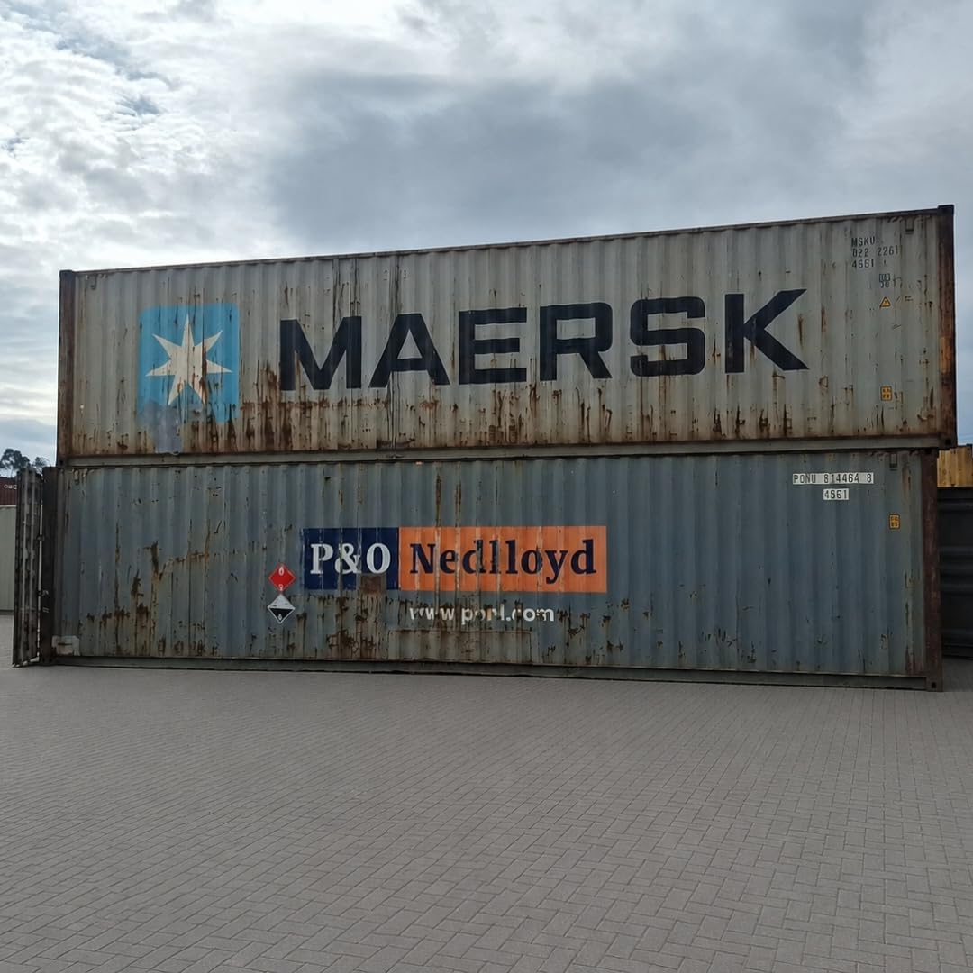 Econtainers 40ft Used Shipping Container – Steel Cargo Storage Unit | Variable Condition | For Storage, Construction, Agriculture & Logistics