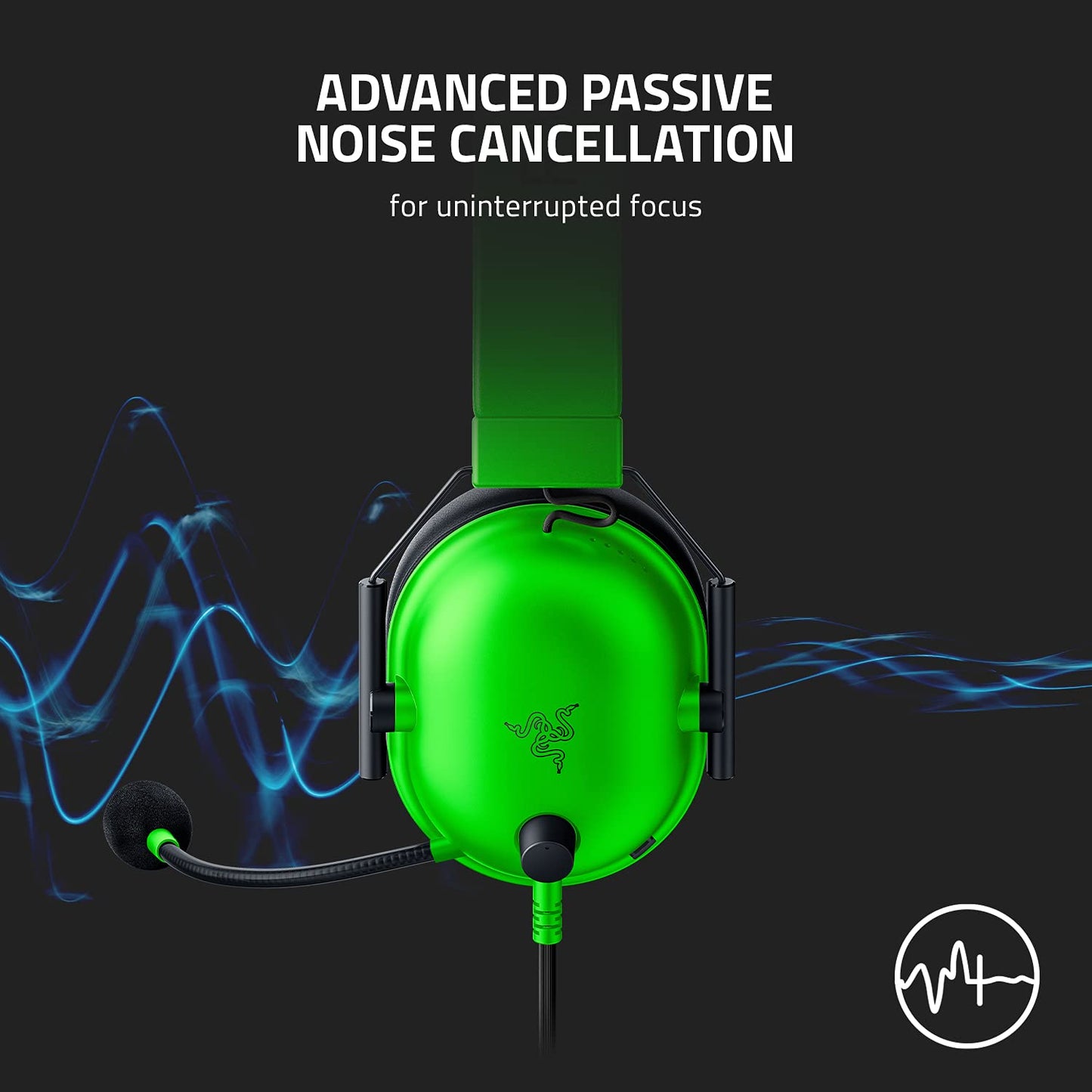 Razer BlackShark V2 X Xbox Gaming Headset: 50mm Drivers - Cardioid Mic - Lightweight - Comfortable, Noise Isolating Earcups - for Xbox Series X, Series S, PS5, PC, Switch via 3.5mm Audio Jack - Black