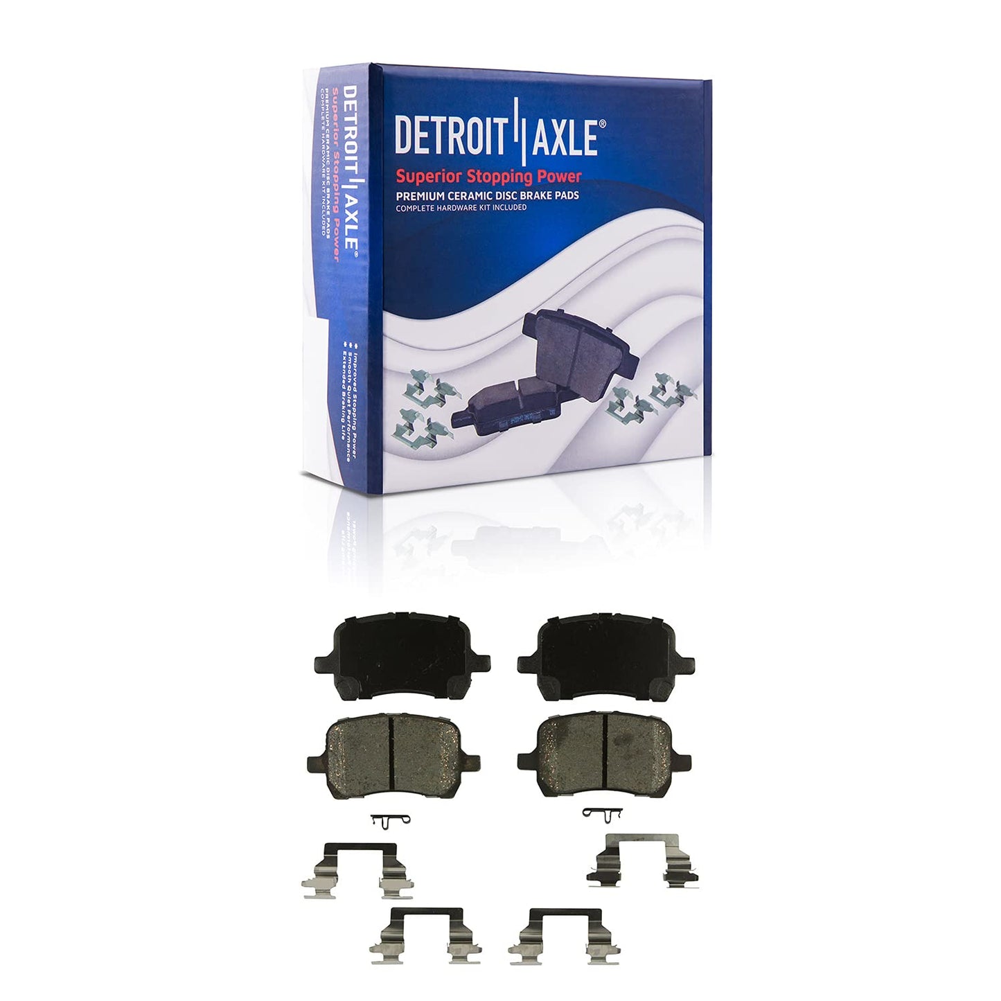 Detroit Axle - Brake Kit for Subaru Impreza Forester Legacy Outback 11.54'' inch Front & 11.26" inch Rear Disc Brake Rotors Ceramic Brake Pads Front and Rear Replacement, Brakes and Rotors