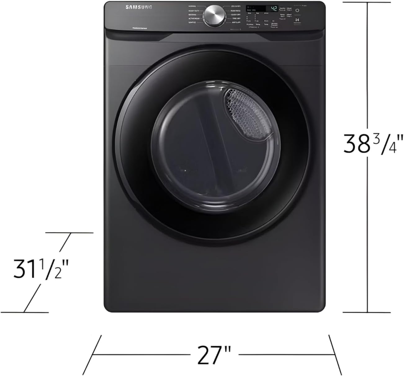 Samsung WF45T6000AV 4.5 Cu. Ft. Black Stainless Steel Front Load Washer, ENERGY STAR®