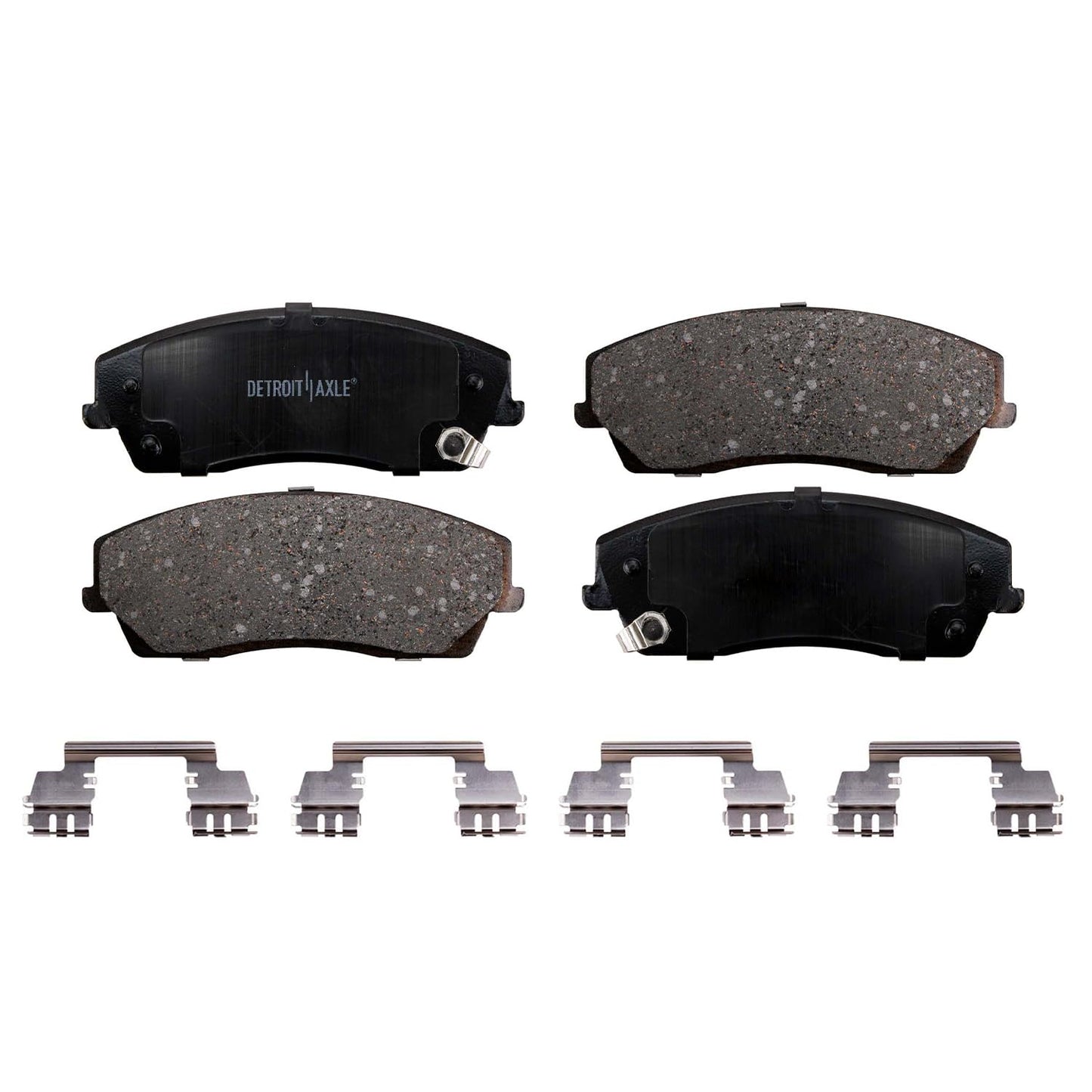 Detroit Axle - Front Brake Kit for 2012-2022 Ford F-250 Super Duty, 2013-2022 Ford F-350 Super Duty, 14.29" inch Drilled and Slotted Disc Brake Rotors Ceramic Brakes Pads Replacement