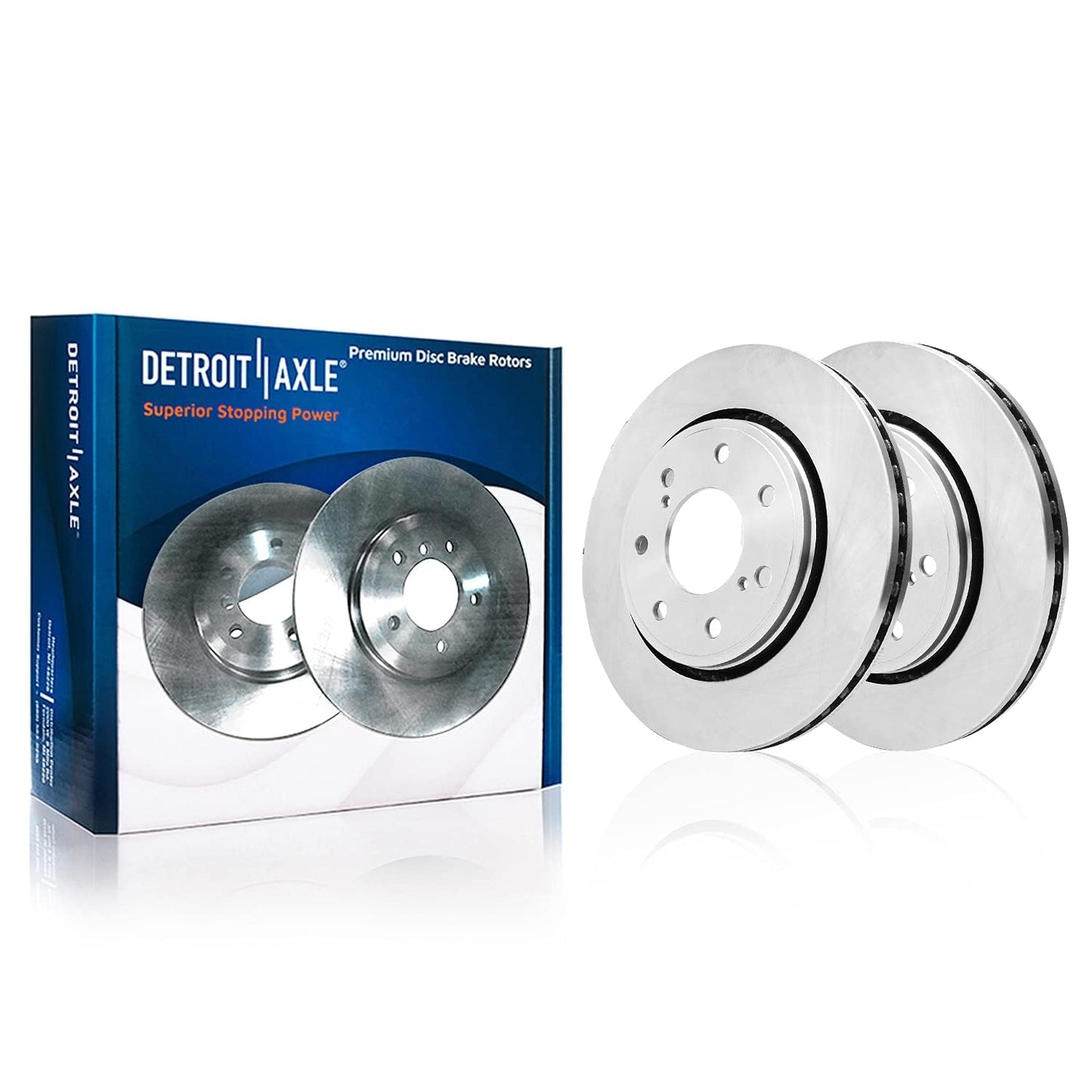 Detroit Axle - Brake Kit for Dodge Avenger Caliber Jeep Patriot Compass Chrysler 200 Sebring Replacement Disc Brake Rotors Ceramic Brakes Pads 5 Lugs: 11.57" inch Front and 10.31" inch Rear Rotors