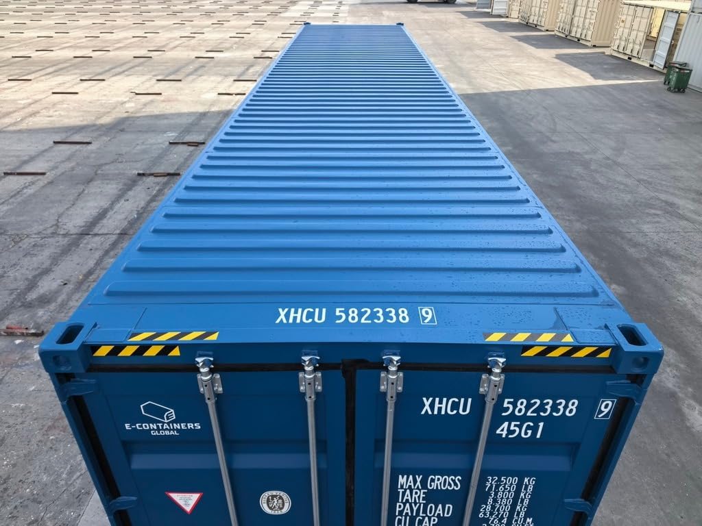 Industrial-Grade High Cube Shipping Container - New for Secure Transport, Spacious Storage, and Versatile Construction Solutions | Robust Metal Container for Shipping, Warehousing (40FT HC)