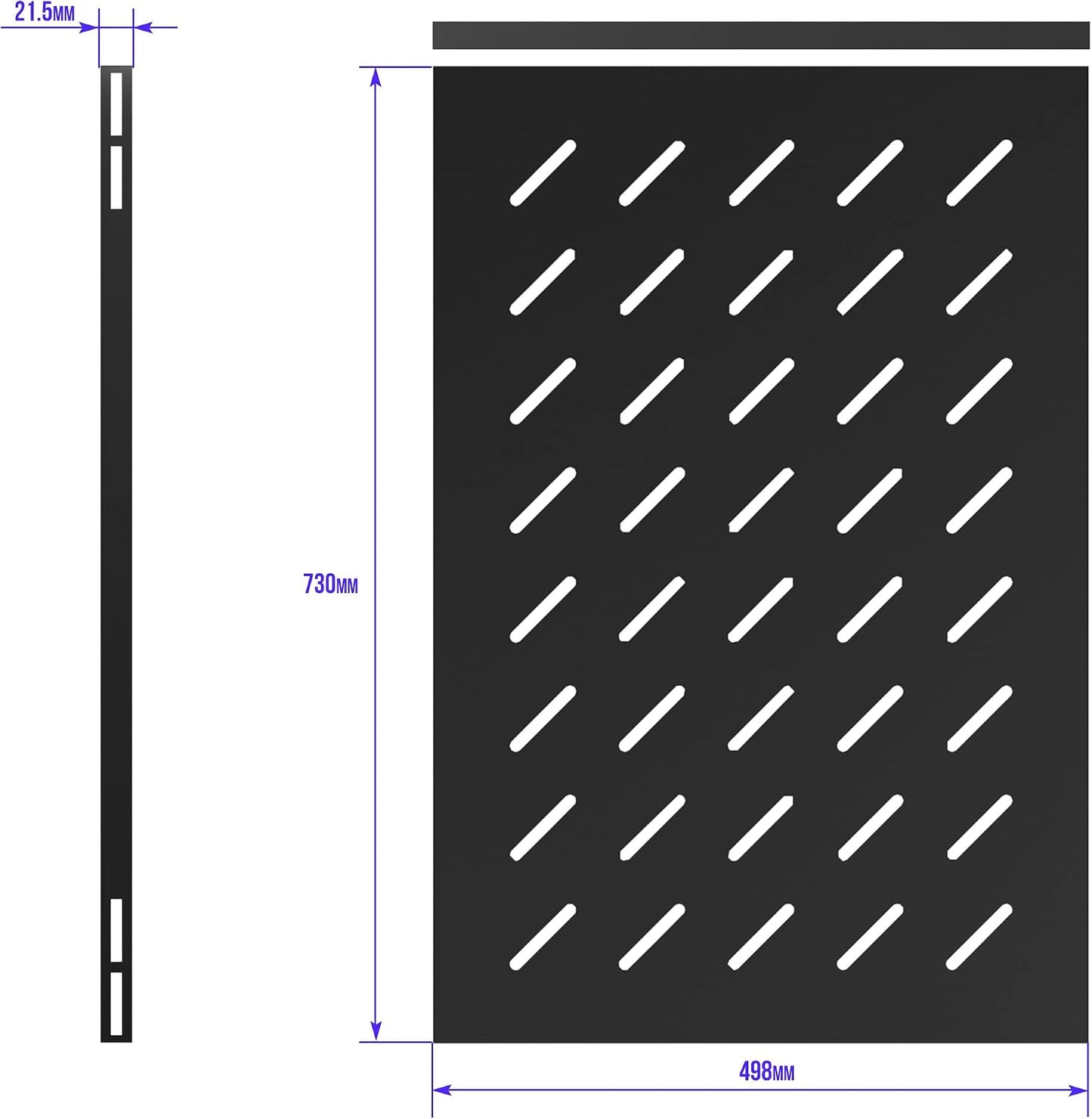 Sysracks Pack of 2 Pcs Vented Shelves 1U Sturdy Rackmount 28.75-INCH Deep Shelf Tray for 19-Inch Equipment - 80 Lbs Capacity