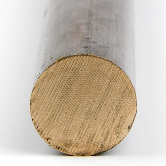 OnlineMetals 655 Bronze Round Bar, Unpolished (Mill) Finish, H04 Temper, ASTM B98, 0.375" Diameter, 12" Length