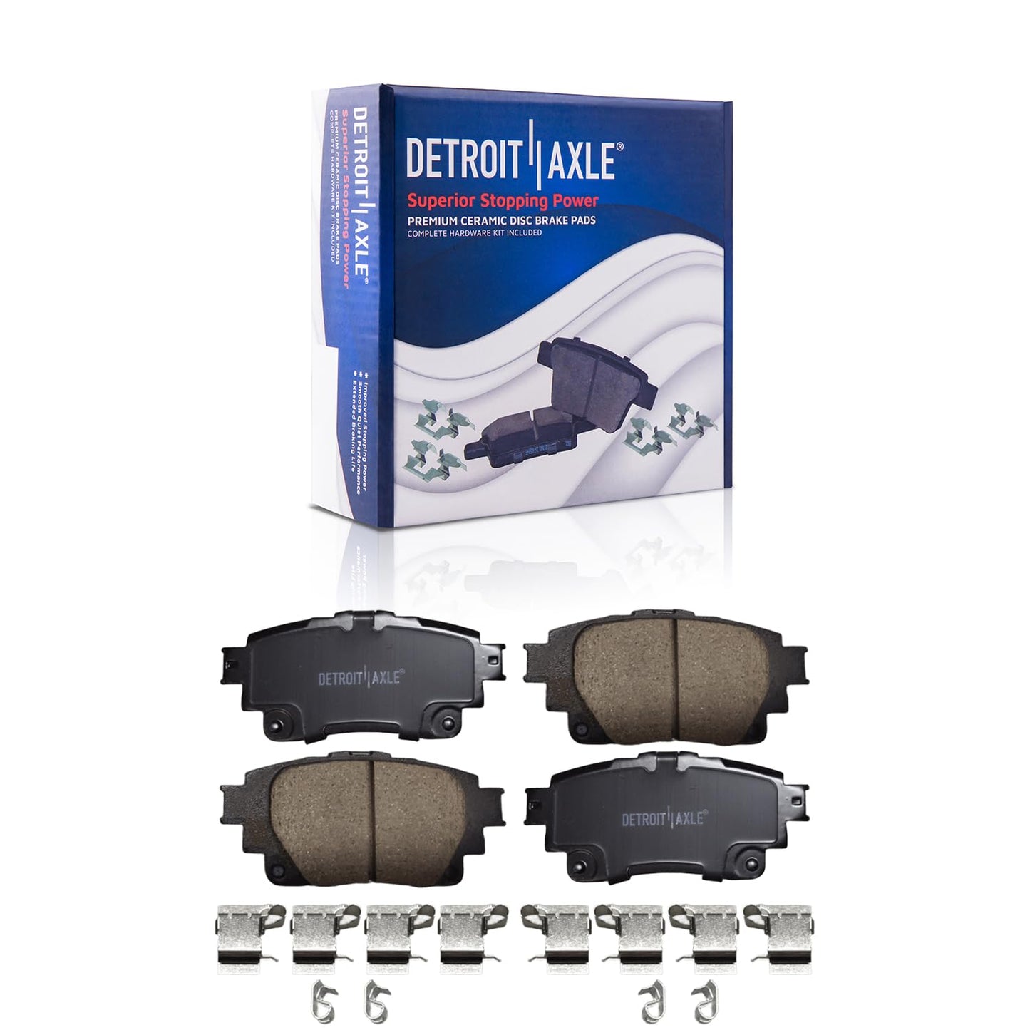 Detroit Axle - Rear Brake Kit for 2018-2020 Chevy Equinox GMC Terrain | Buick Regal TourX 2017-2019 LaCrosse, Disc Brake Rotors Ceramic Brake Pads Replacement 11.34" inch Brake Rotors