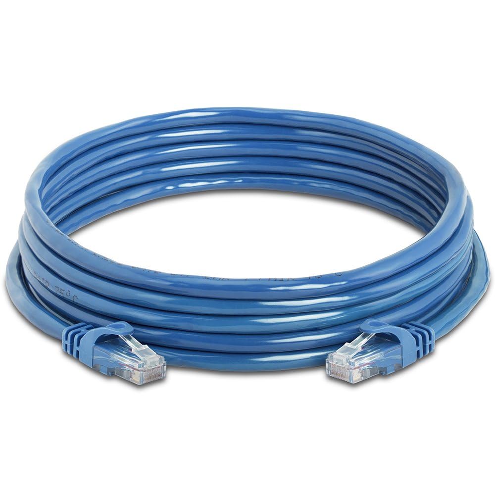 Cmple - RJ45 Cat-6 Ethernet Patch Internet Cable, High Speed Cat6 Network Cable 10 Gigabit, Cat 6 Ethernet LAN Cord with Gold Plated RJ45 Connectors - 5 Feet Yellow