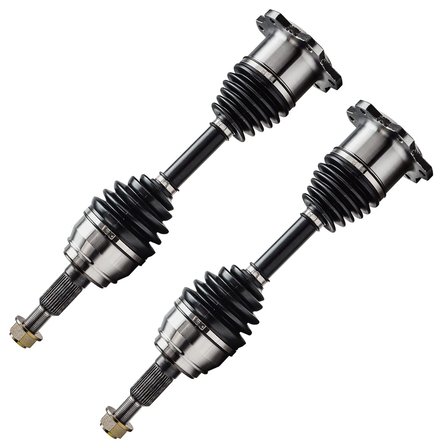 Detroit Axle - 4WD 2 Front CV Axle Shafts for 2007-2020 Chevy Silverado 1500 GMC Sierra Suburban Yukon XL 1500 Tahoe Avalanche Escalade ESV EXT 6 Lugs CV Axle Shafts Assembly Pair Replacement