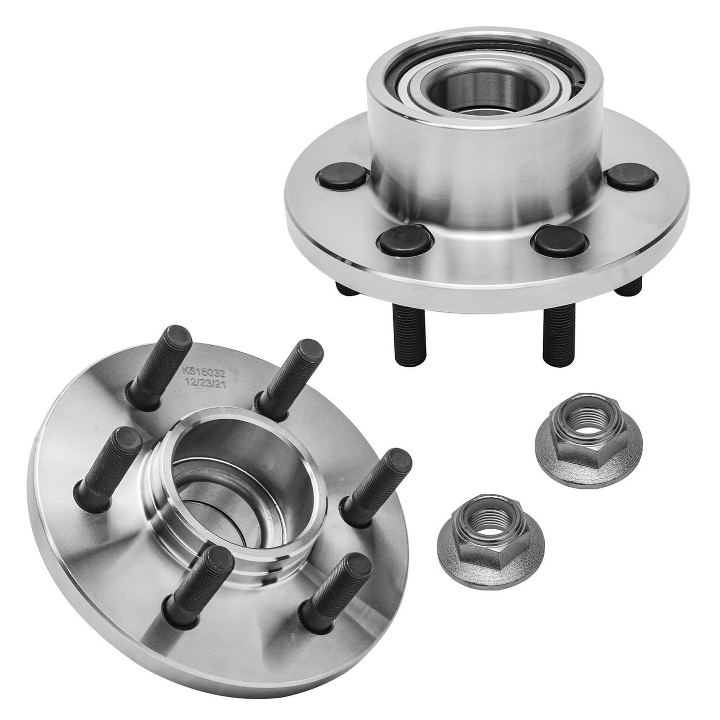Detroit Axle - Pair 2WD Front Wheel Bearing Hub Assembly for 99-06 Chevy Silverado Sierra 1500, 00-06 Suburban 1500 Tahoe Yukon GMC Yukon XL 1500, 02-06 Cadillac Escalade 6 Lugs [with ABS]