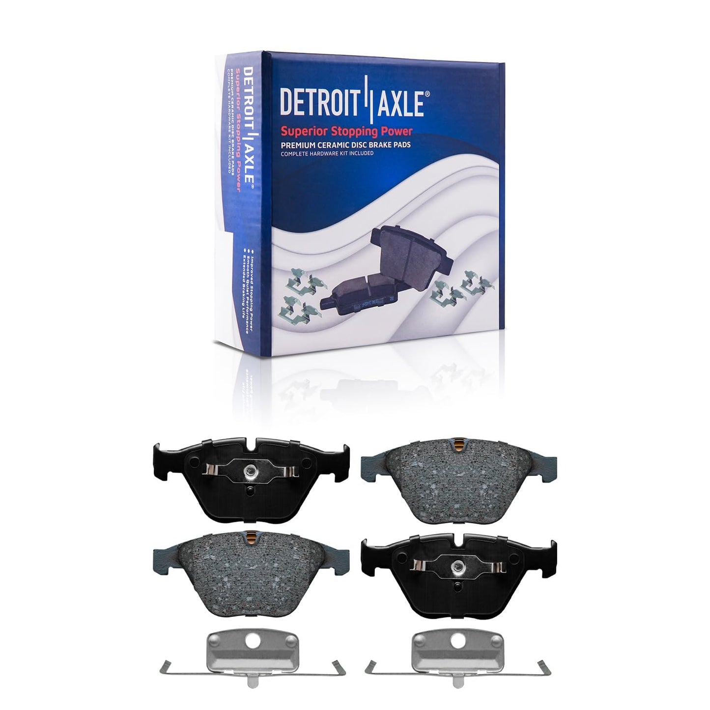Detroit Axle - Front Brake Kit for 2010-21 Ford Expedition F-150 Lincoln Navigator Disc Brake Rotors Ceramic Brakes Pads 2011 2012 2013 2014 2015 2016 2017 2018 2019 2020 Replacement