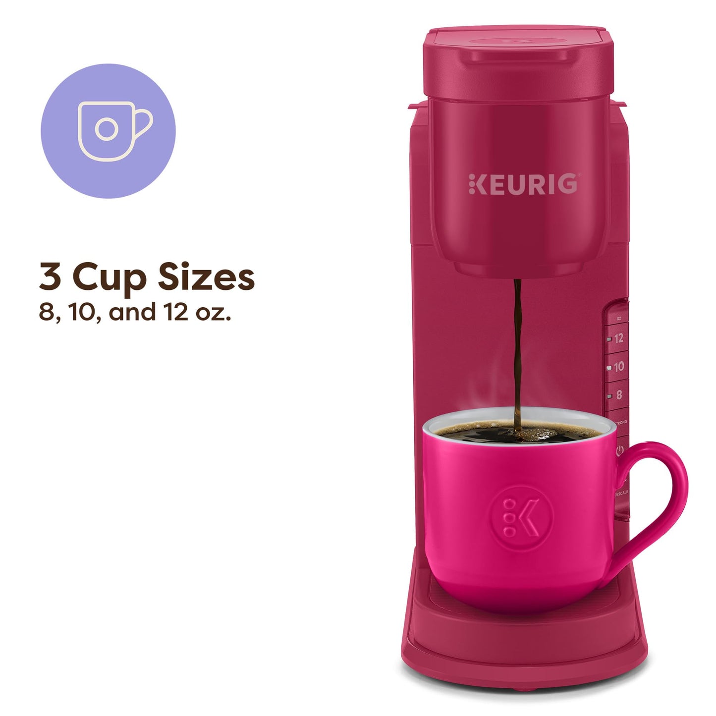 Keurig K-Express Single Serve K-Cup Pod Coffee Maker, 3 Brew Sizes, Strong Button Feature, 42oz Removable Reservoir, Mint
