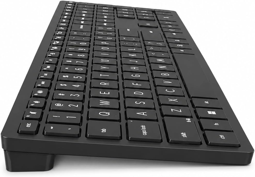 HP 710 Wireless Keyboard and Mouse Combo, Slim Design with Silent Keys, 2.4GHz Lag-Free Connection, Multi-OS Compatible (Windows, Mac, Chrome) Black