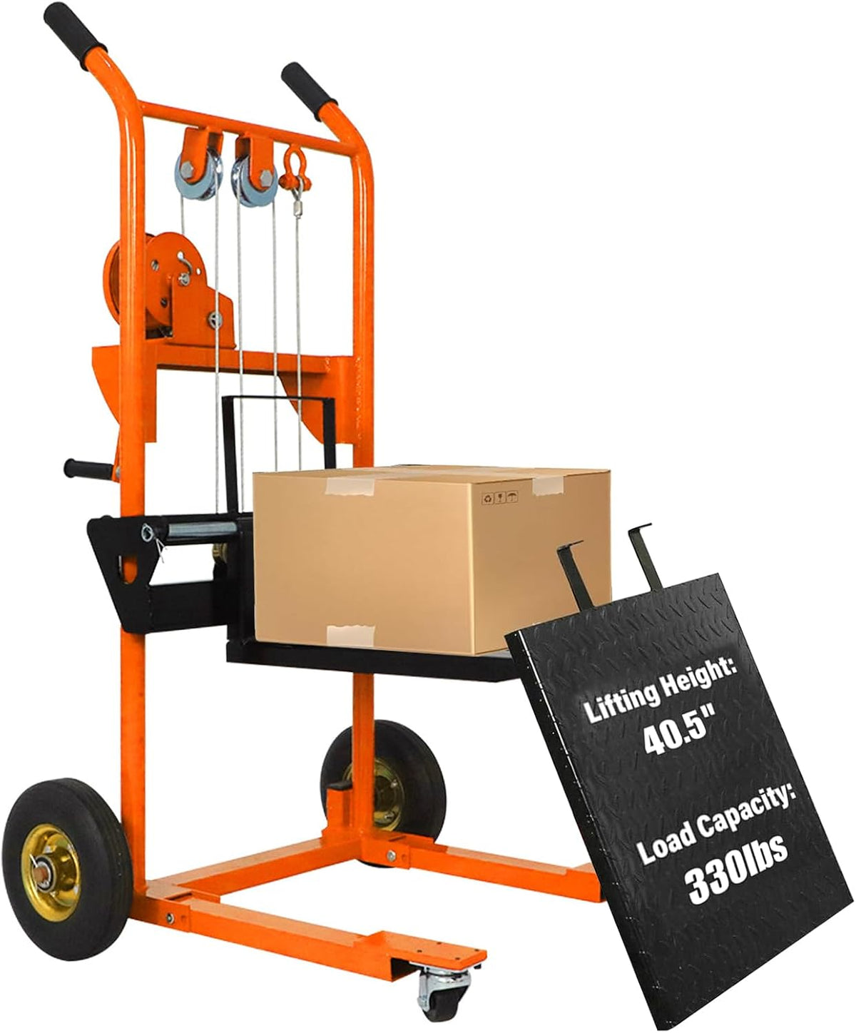 Tory Carrier Winch Stacker, 330 lbs Capacity, 40.5" Lifting Height