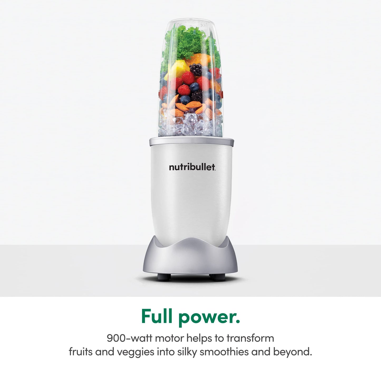 Nutribullet Personal Blender, Shakes, Smoothies, Food Prep, and Frozen Blending, 24 Ounces, 600 Watt, Dark Gray, NBR-0601WM