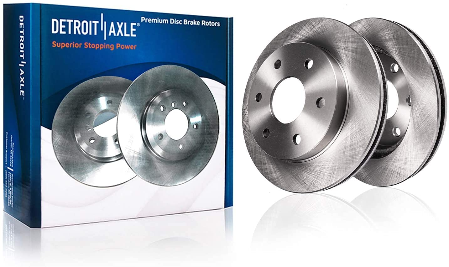 Detroit Axle - Front Brake Kit for 2010-21 Ford Expedition F-150 Lincoln Navigator Disc Brake Rotors Ceramic Brakes Pads 2011 2012 2013 2014 2015 2016 2017 2018 2019 2020 Replacement