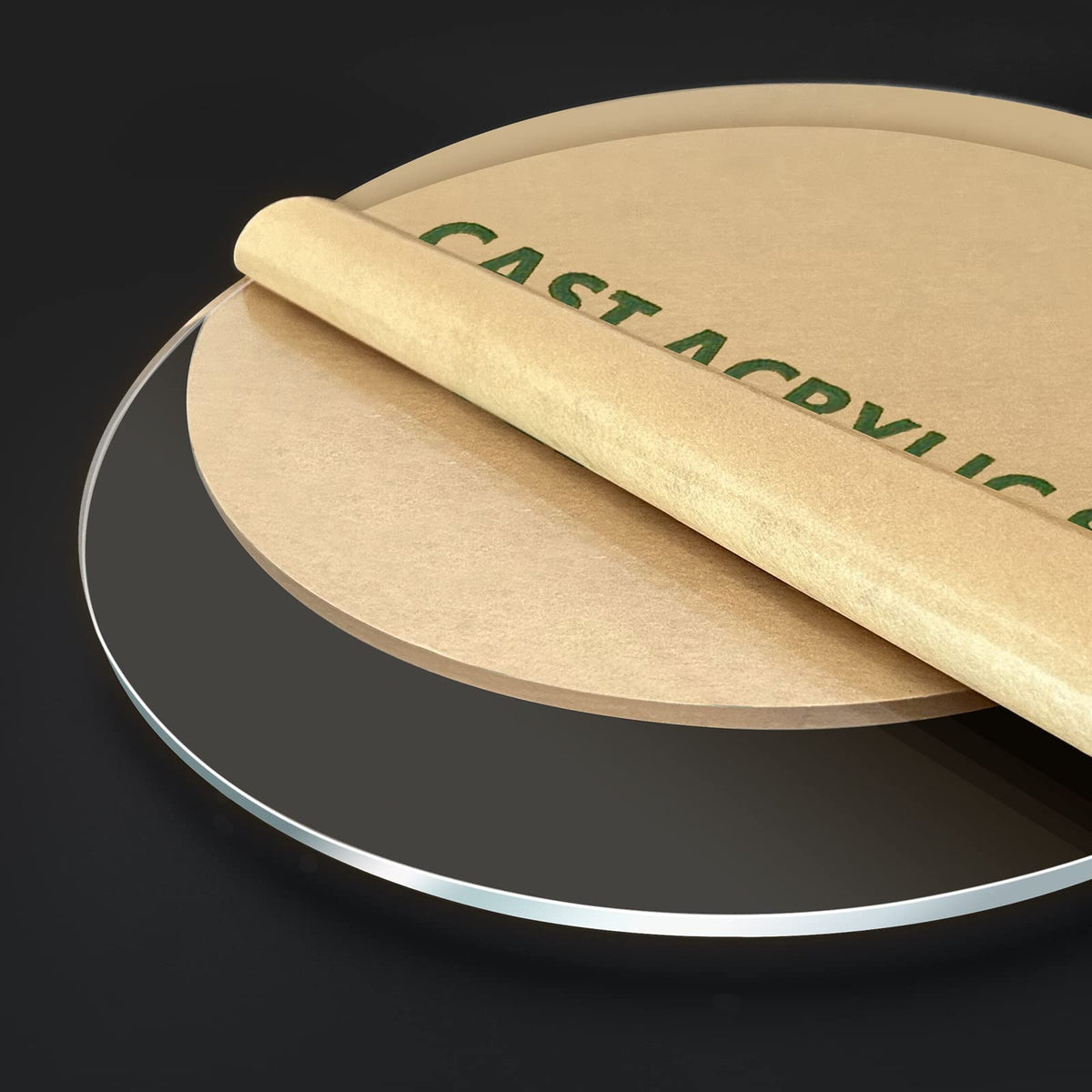 4 Pieces 1/8" Round Plexiglass Sheet, 6 Inch Diameter Clear Acrylic Circle, Cake Disk Acrylic Sheet, Plexiglass Table Top, Round Acrylic Backdrop