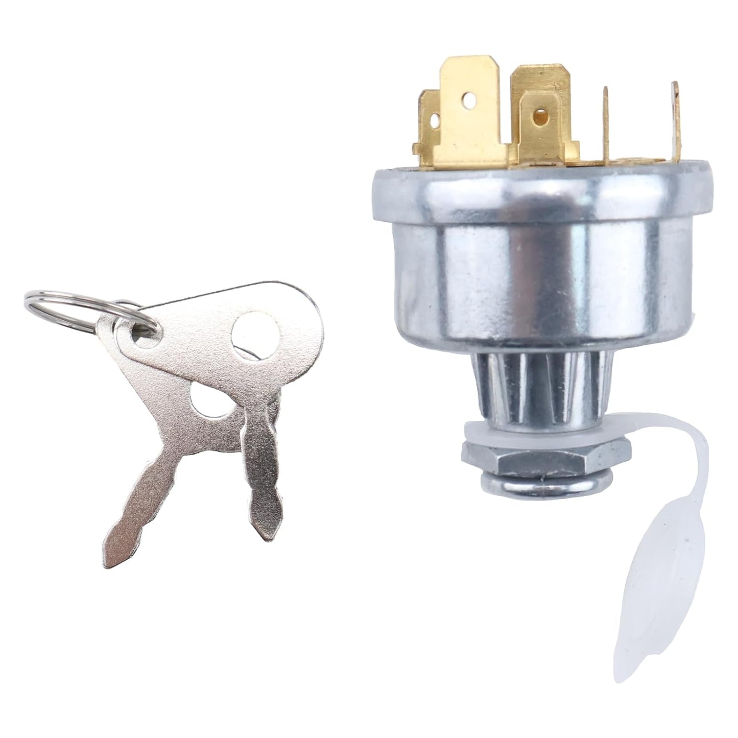 Ignition Starter Switch 1874535M3 3107556R92 with Cap for Massey Ferguson 230 231 240 250 253 261 263 270 271 281 282 4800 6140 JCB 35670 Lucas David Brown 1190 1194 1210 Case 238 248