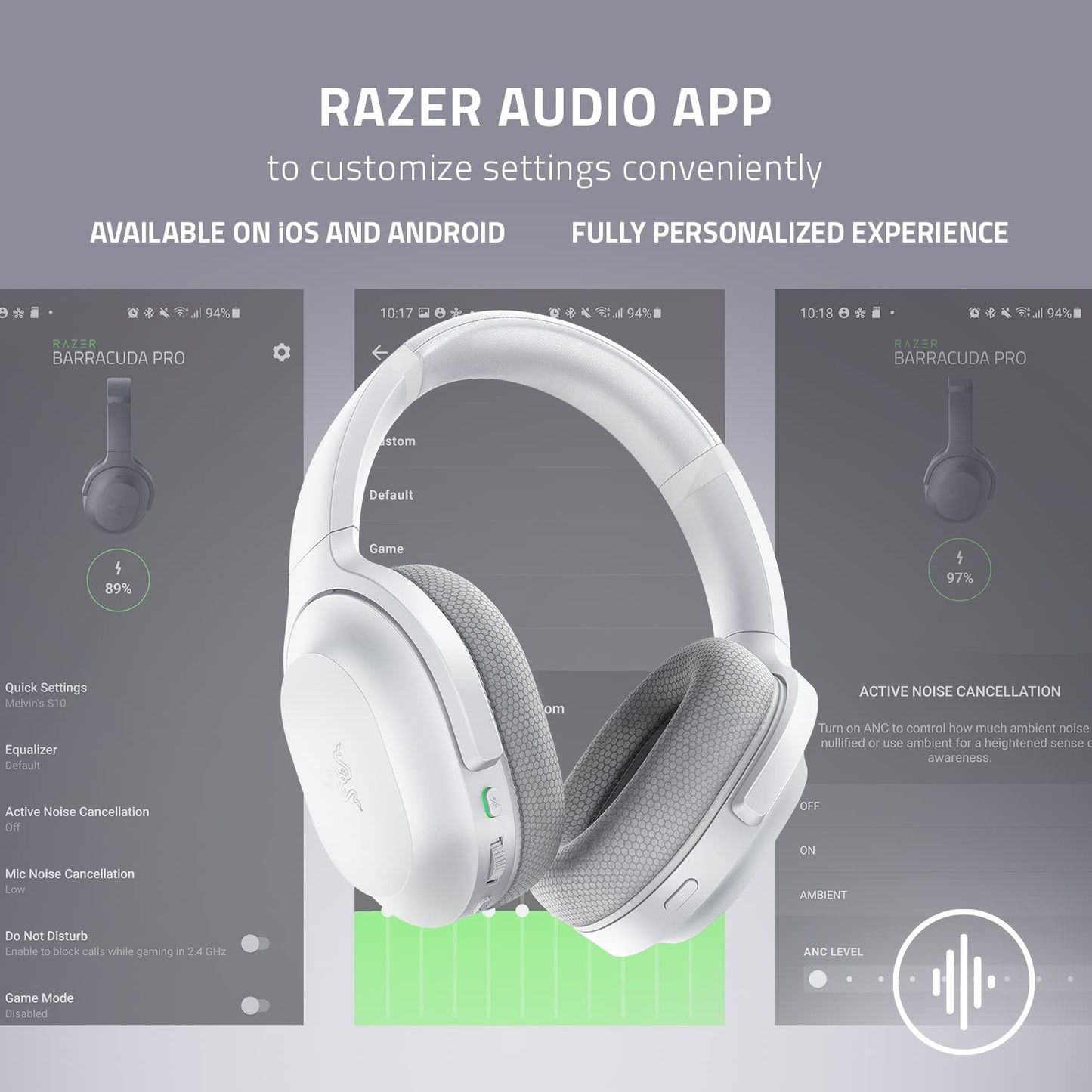 Razer Barracuda X Wireless Gaming & Mobile Headset (PC, PlayStation, Switch 2, Android, iOS): 2.4GHz Wireless + Bluetooth - Lightweight - 40mm Drivers - Detachable Mic - 50 Hr Battery - Black